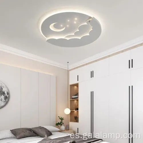 Lámpara creativa de techo de luna de dibujos animados para habitaciones para niños